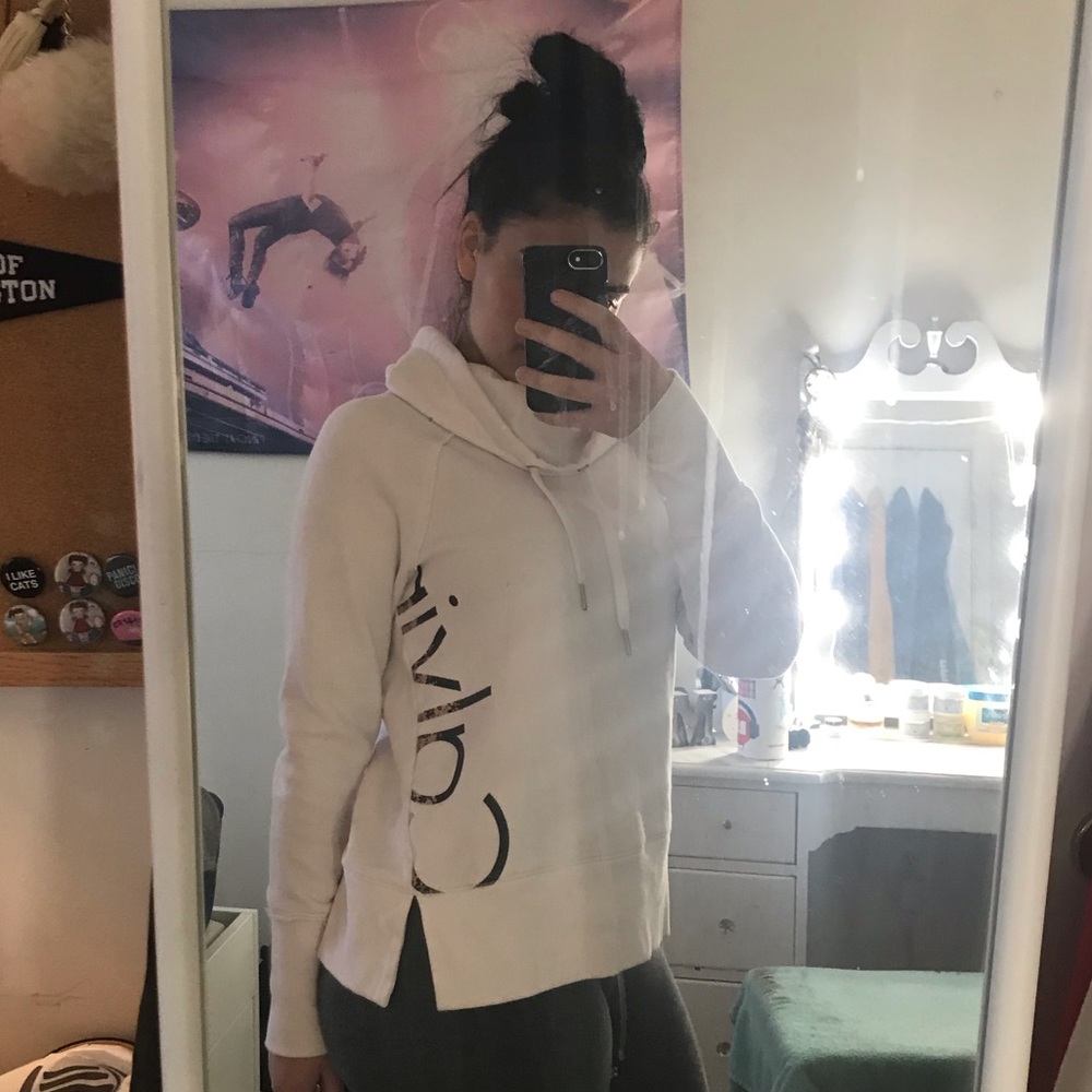 White Calvin Klein Hoodie